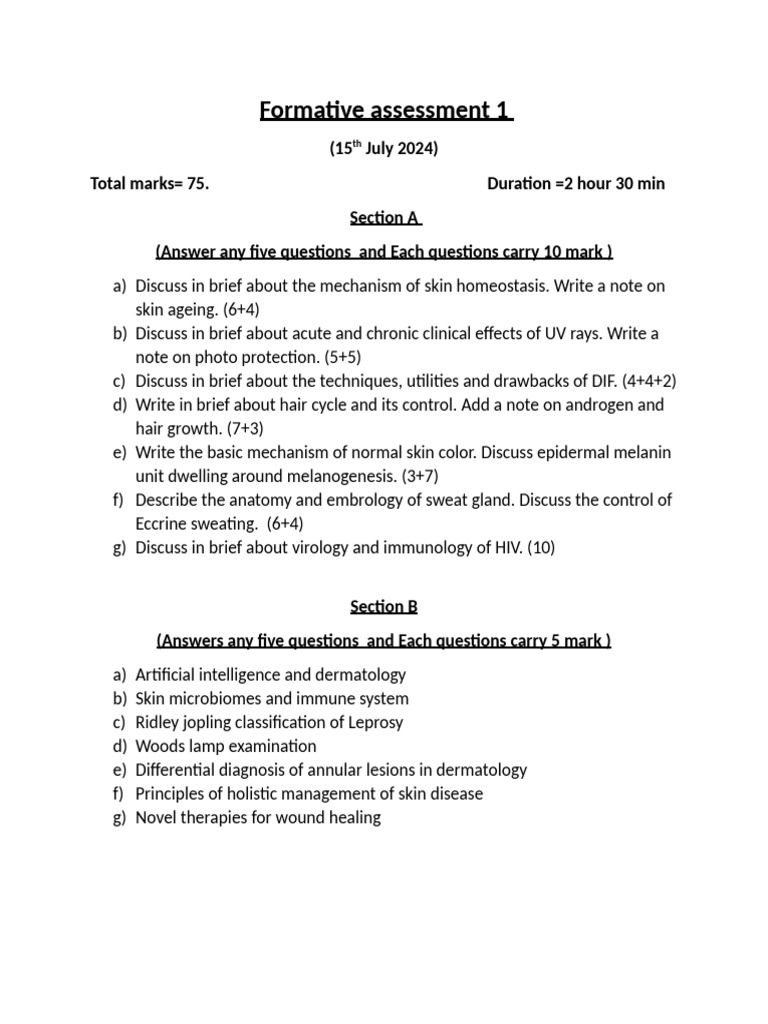 Formative Assessment 1 | PDF