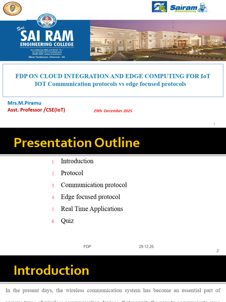 Communication Protocol Vs Edge Protocol | PDF | Wireless | Internet Of ...