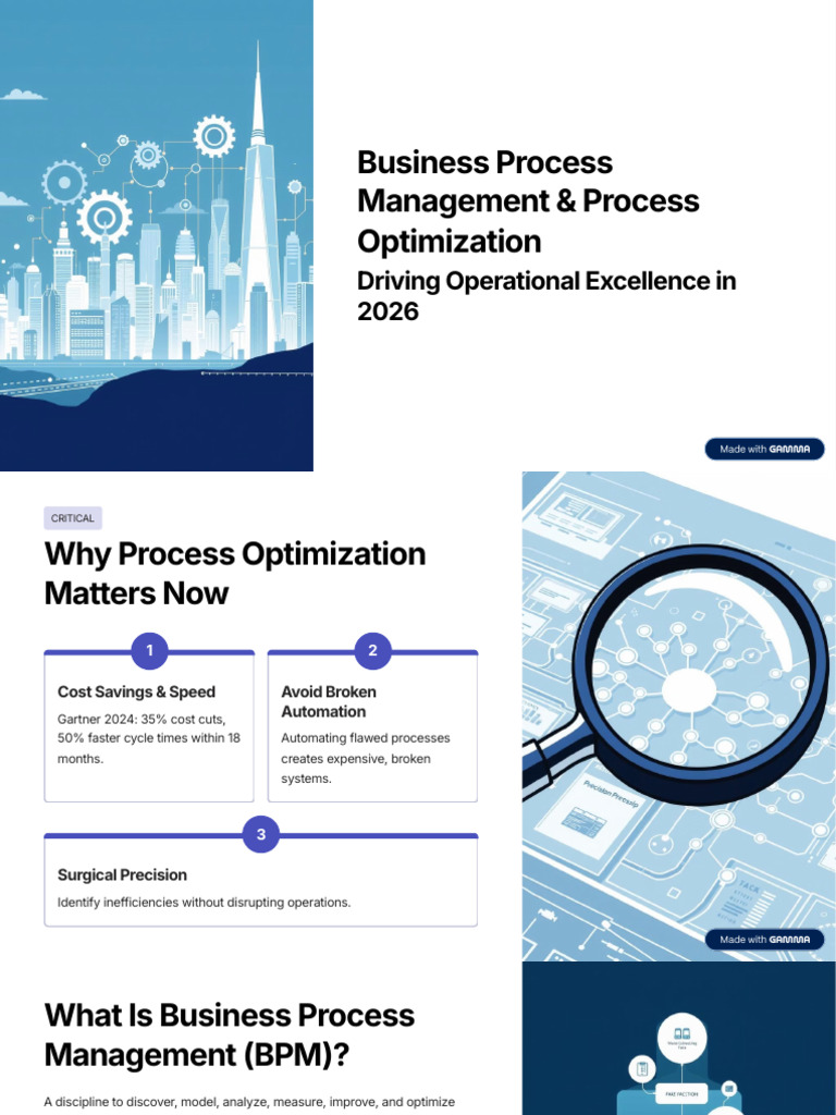 Business Process Management and Process Optimization | PDF | Business ...