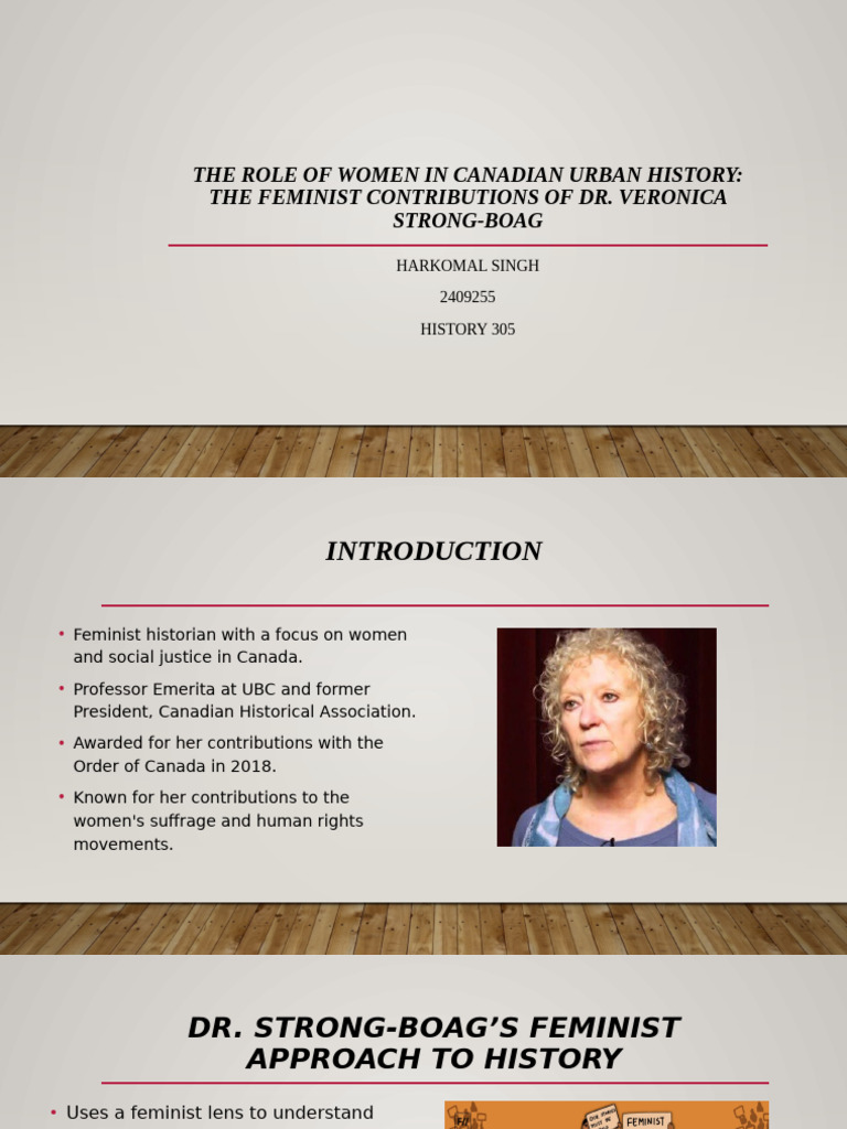 The Role of Women in Canadian Urban History | PDF | Feminism | Gender ...