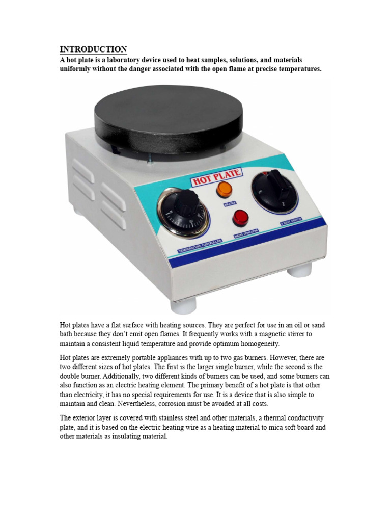 Hot Plate 01 | PDF | Mechanical Engineering | Materials