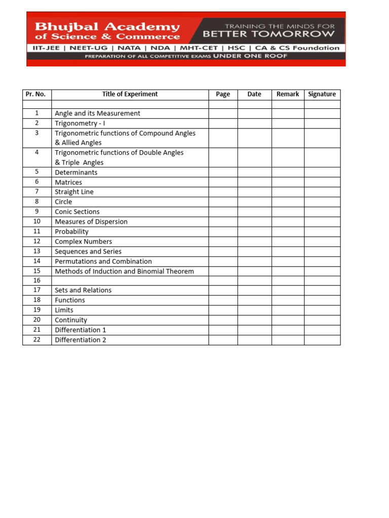 11 Science Practicals | PDF | Elementary Mathematics | Mathematical ...