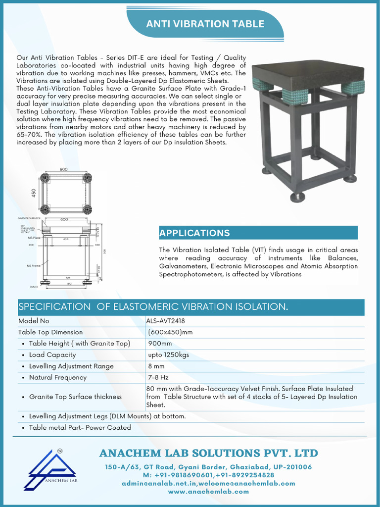 Anti Vibration Table | PDF