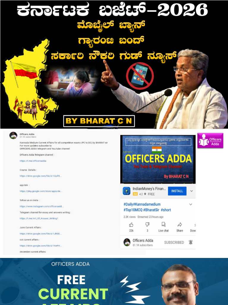 Karnataka Budget 2026 27 Final | PDF