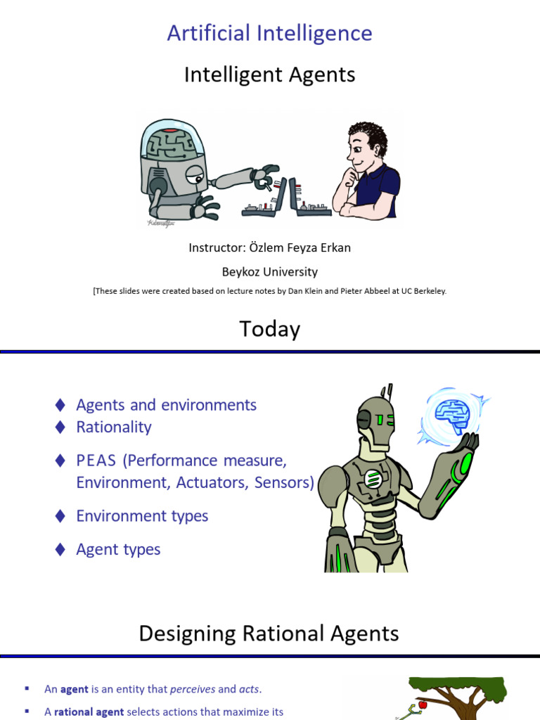 Lecture 2 Intelligent Agents | PDF | Determinism