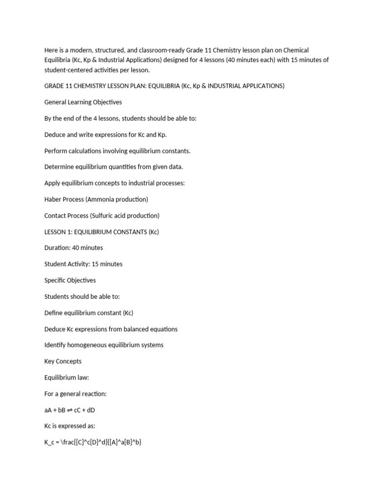 11 Equilibria 2 | PDF | Chemical Equilibrium | Chemical Reactions