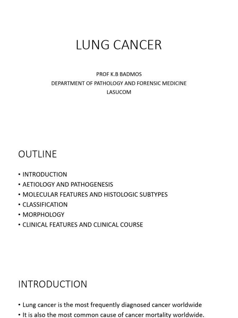 Lung Cancer 1 | PDF