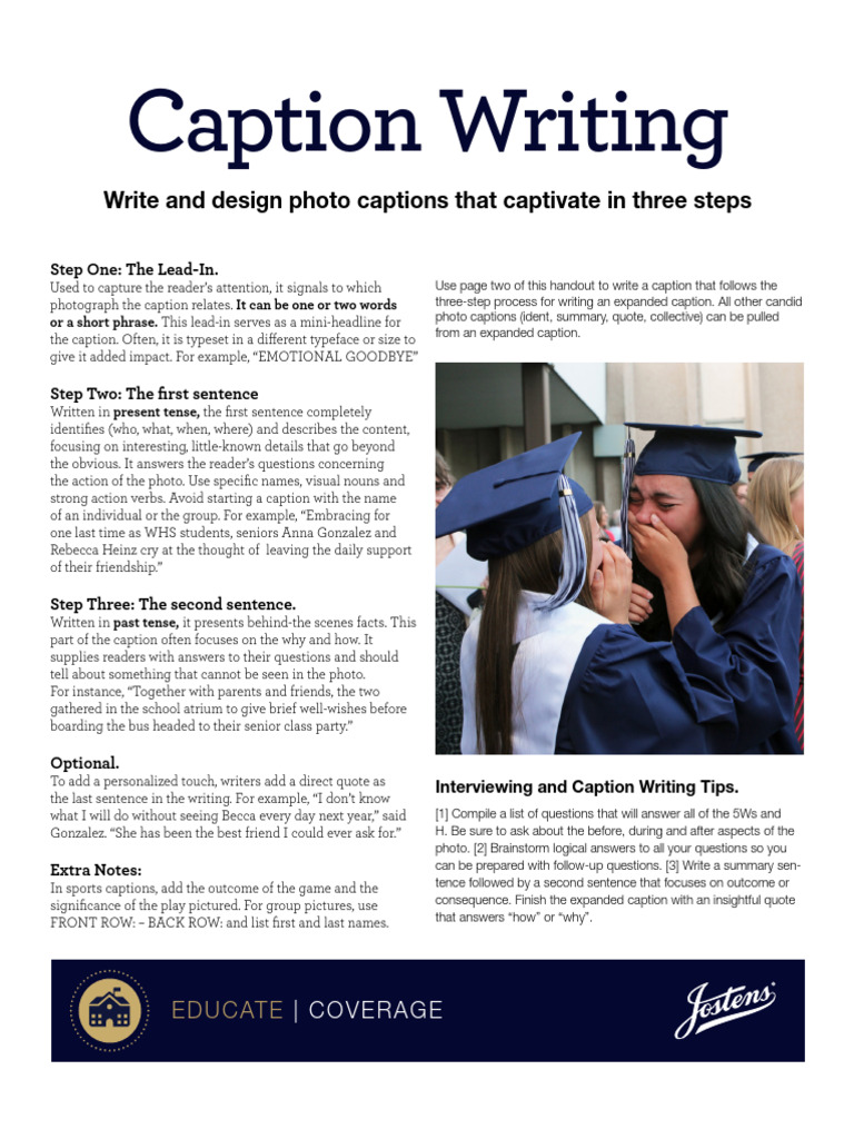 Caption Writing Three Step 2pg RB 2 | PDF | Semantics | Languages