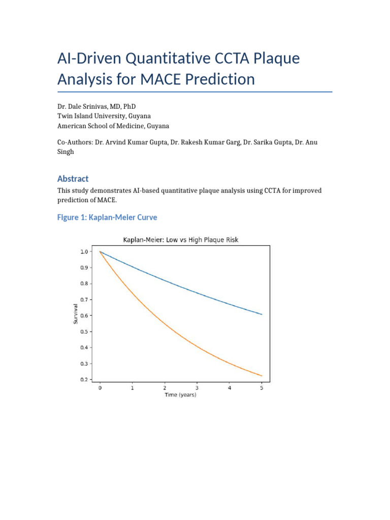 Ccta Plaque Ai Final | PDF