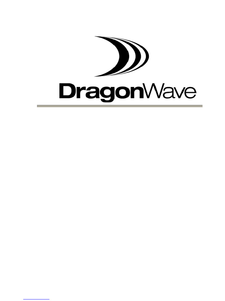 DragonWave Manuals | PDF | Electromagnetic Interference | Radio