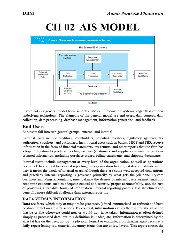 02erp Ais Model | PDF | Databases | Accuracy And Precision