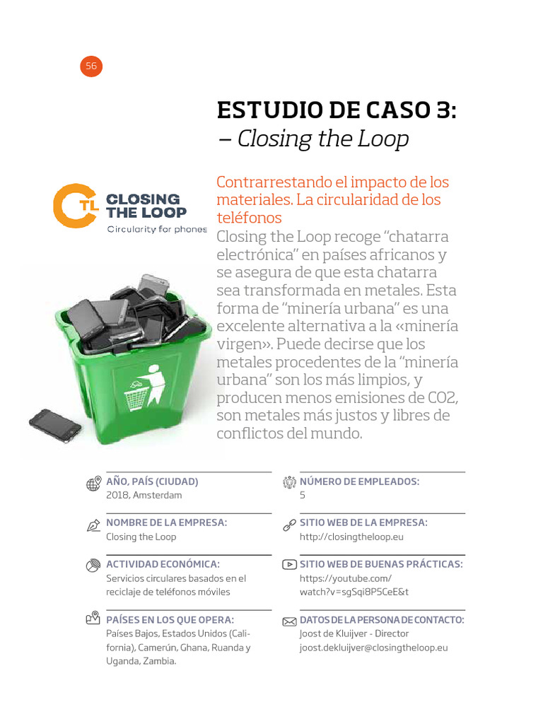 Analisis de Caso 5 - Closing The Loop | PDF | Reciclaje | Residuos