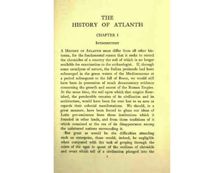 History of Atlantis | PDF