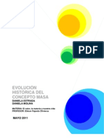 Evolución Del Concepto Masa