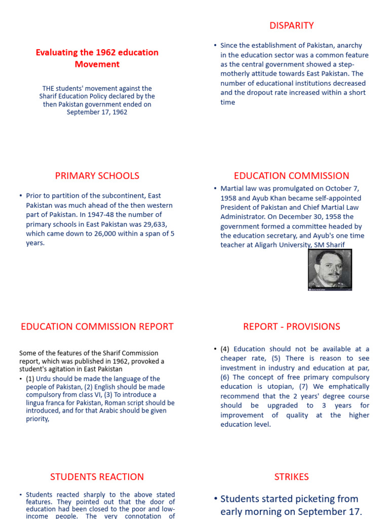 Evaluating The 1962 Education Movement | PDF | Pakistan
