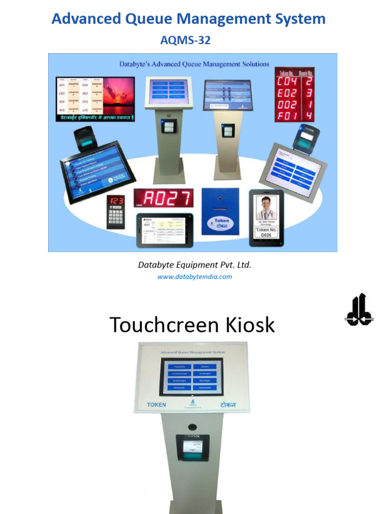 Token Dispensing System Q Management Solution | PDF | Touchscreen ...
