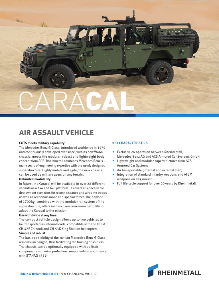 D1229e0725 Caracal Air Assault Vehicle | PDF | Mercedes Benz | Air Assault