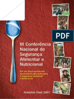 Relatorio Final III Conferencia Nacional de Seguranca Alimentar e Nutricional