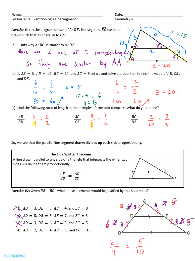 Lesson 09 and 10 - Side Splitter and Partitioning | PDF | Combinatorics ...