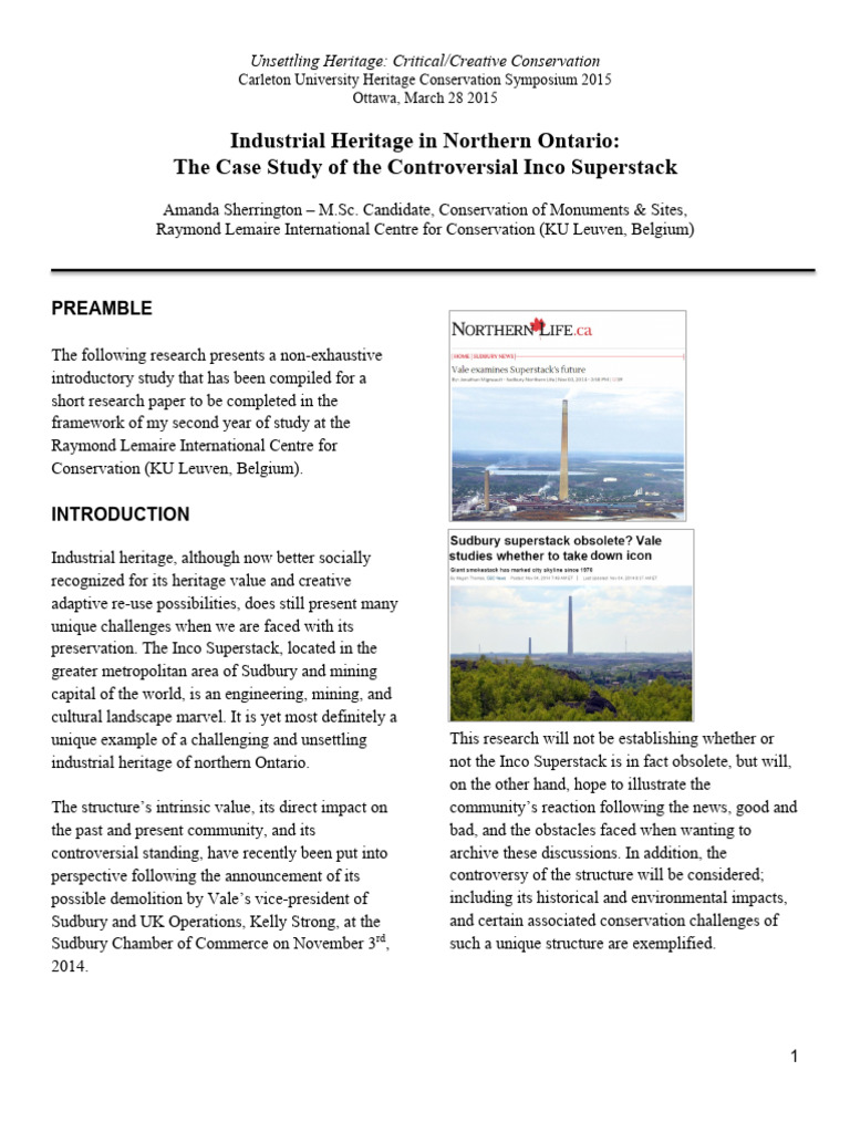 Sherrington IncoSuperstack | PDF