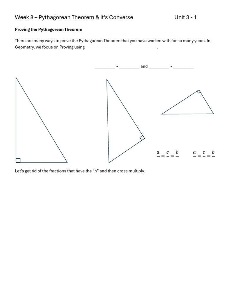 Geometry Week 8 Notes | PDF