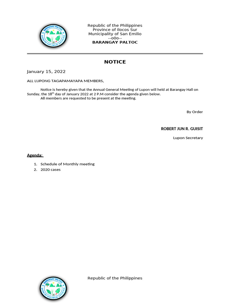 Notice | PDF