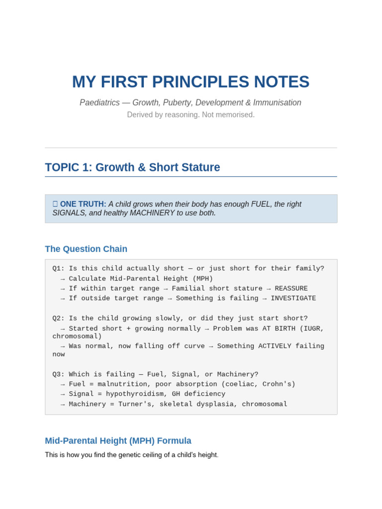 My First Principles Notes | PDF