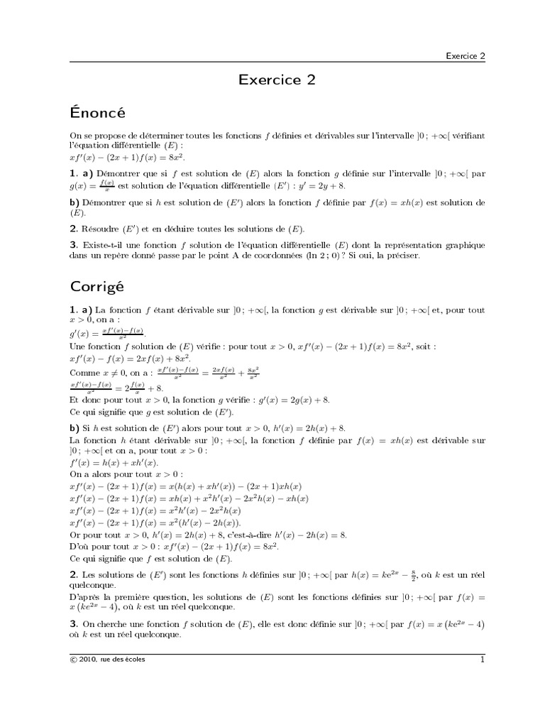 Exercice 2 | PDF