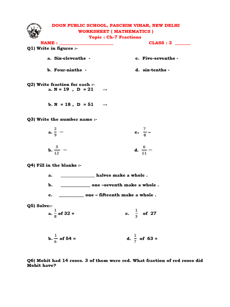 Class 3 Term 2 Worksheets | PDF | Shape | Litre