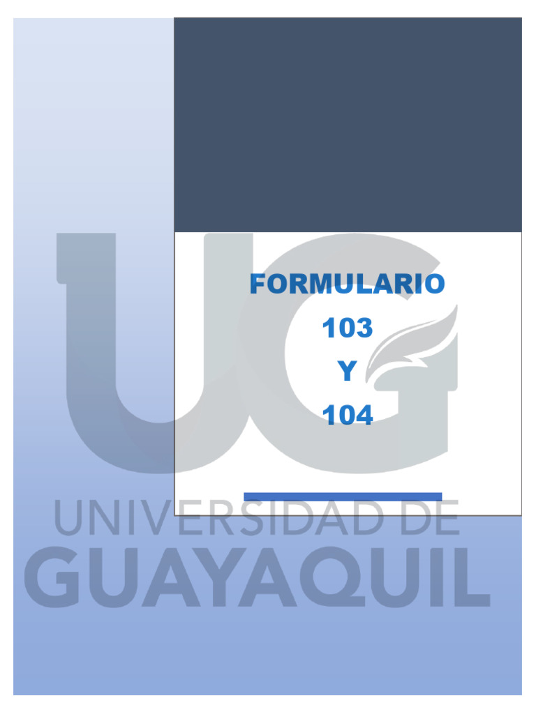 Formulario 103-104 | PDF