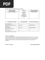 Annex B Medical Allowance Claim Form | PDF | Information