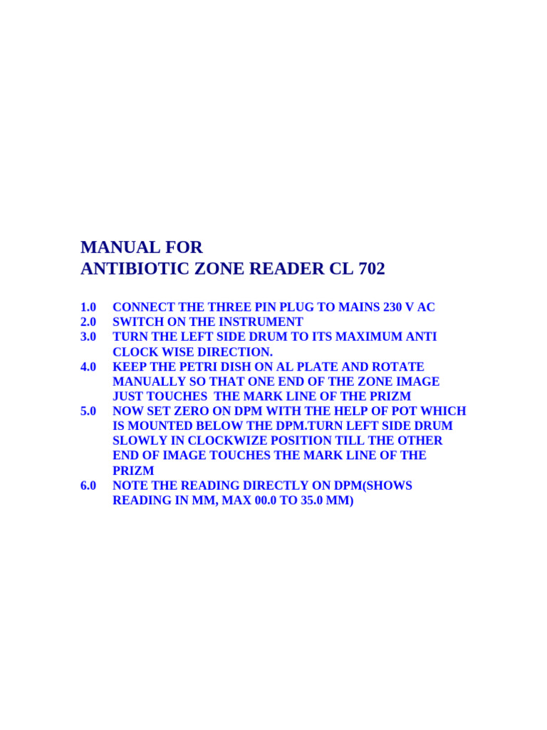 Antibiotic Zone Reader | PDF