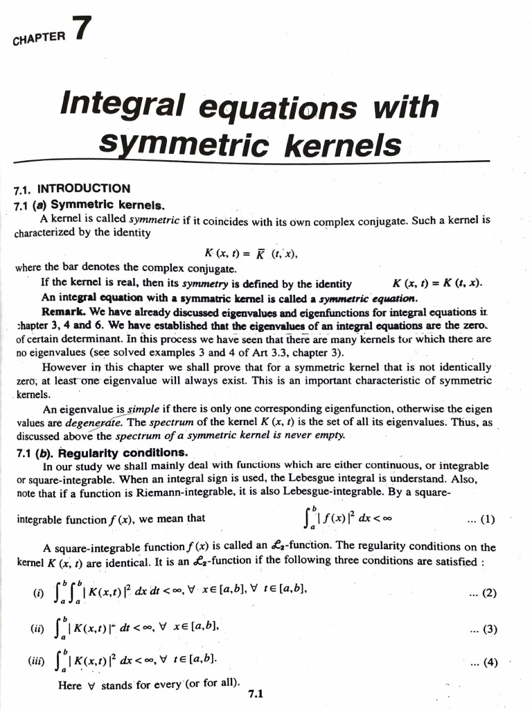 Integral Equation 7 Class 28-10-2021 | PDF
