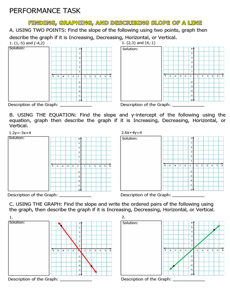 Math 8 PT 2 Finding The Slope | PDF
