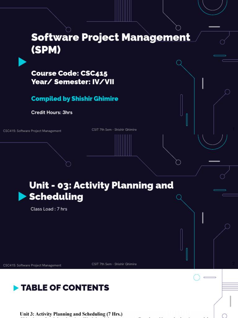 Unit-03 - SPM - Students | PDF | Project Management | Projects