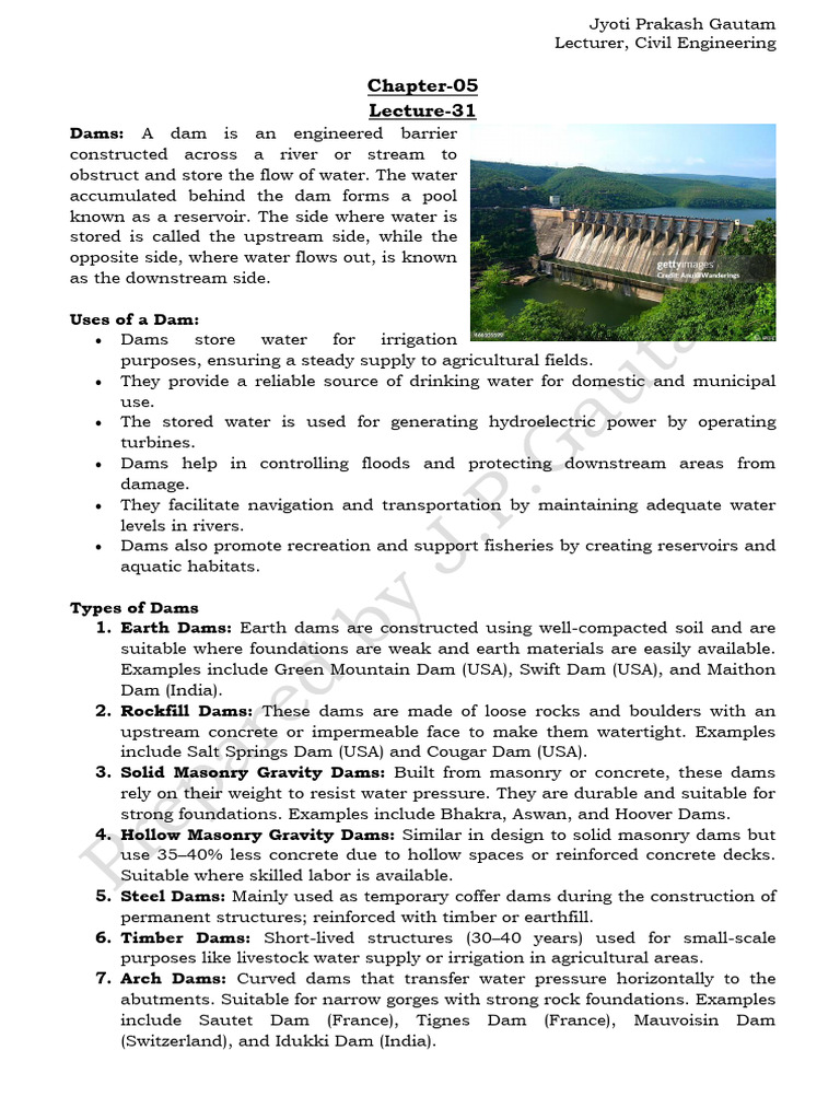 Water Resource Engineering - ch5 | PDF | Spillway | Dam