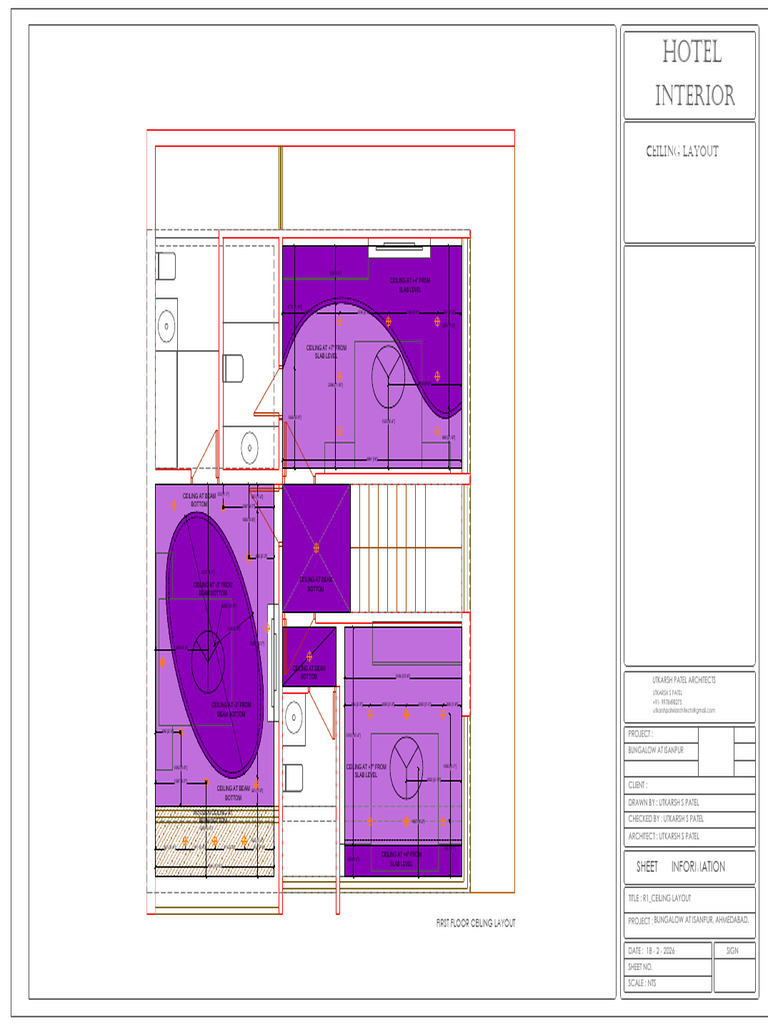 R1 - First Floor Ceiling Layout - 18-02-2026 | PDF