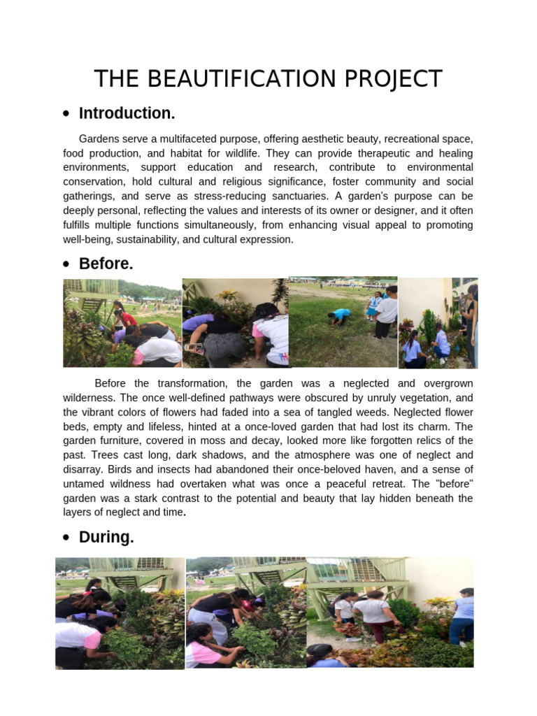 The Beautification Project | PDF | Gardens