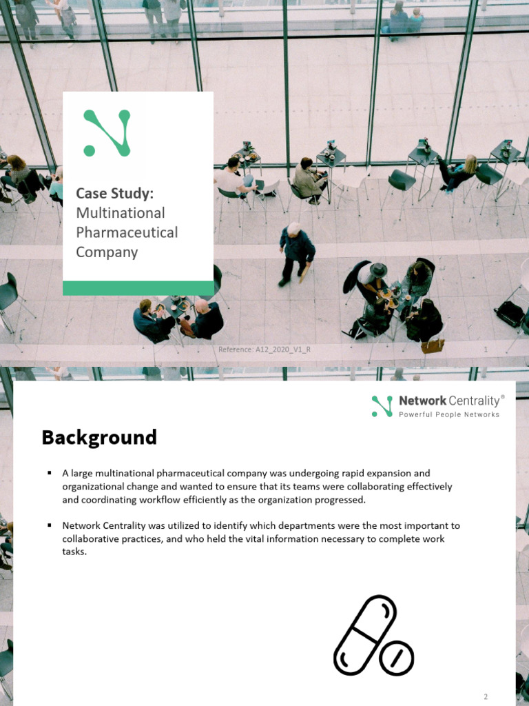 Case Study - Multinational Pharmaceutical Company 2020 | PDF | Business