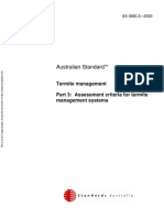 As 3660.3-2000 Termite Management Assessment Criteria For Termite Management Systems