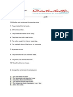 Active and Passive Voice Exercise