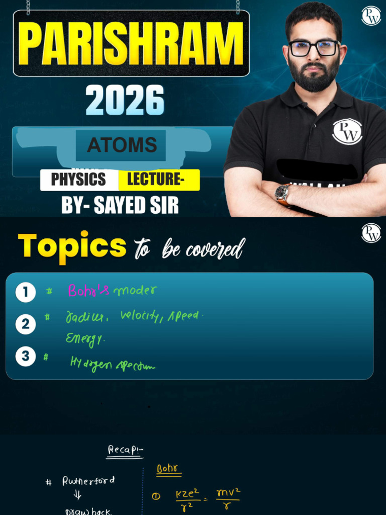 691b45a8f6aad1012f60e934 - ## - Atoms 02 - Class Notes | PDF