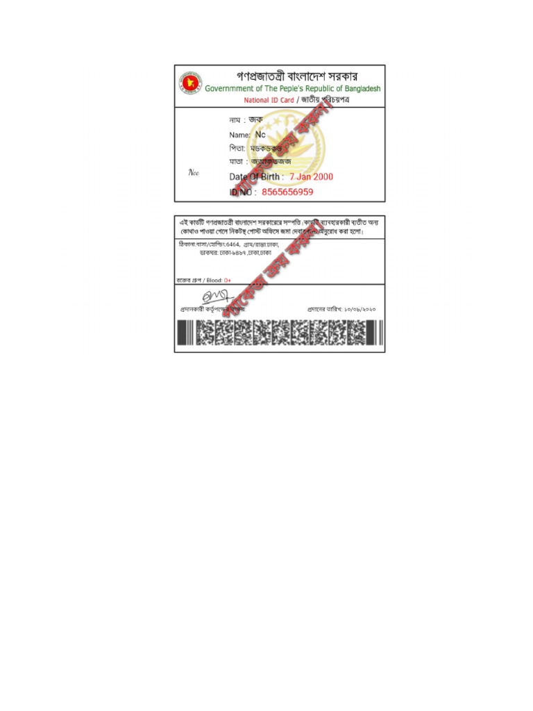 Nid Card | PDF