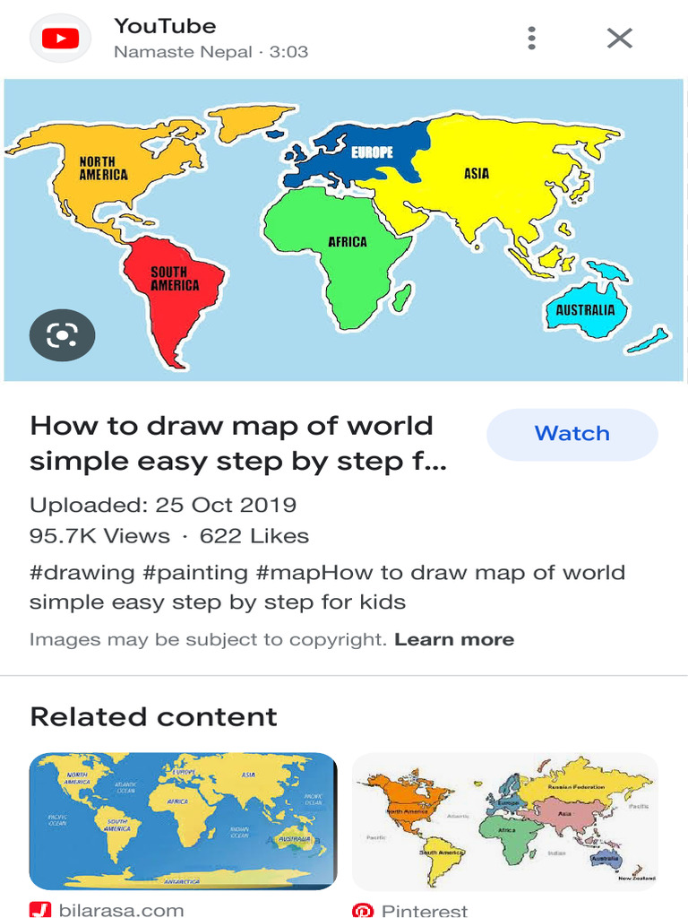 7 Continents Easy Drawing For Kids - Google Search | PDF