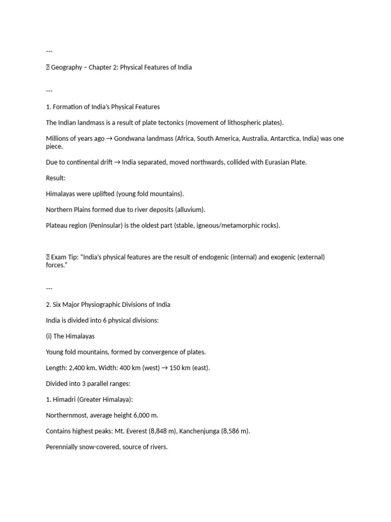Geography | PDF | Himalayas | Earth Sciences