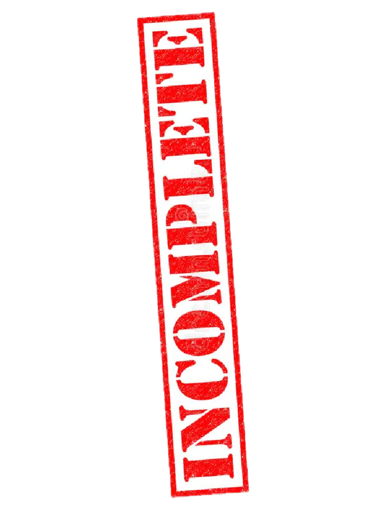 Incomplete Stamp | PDF