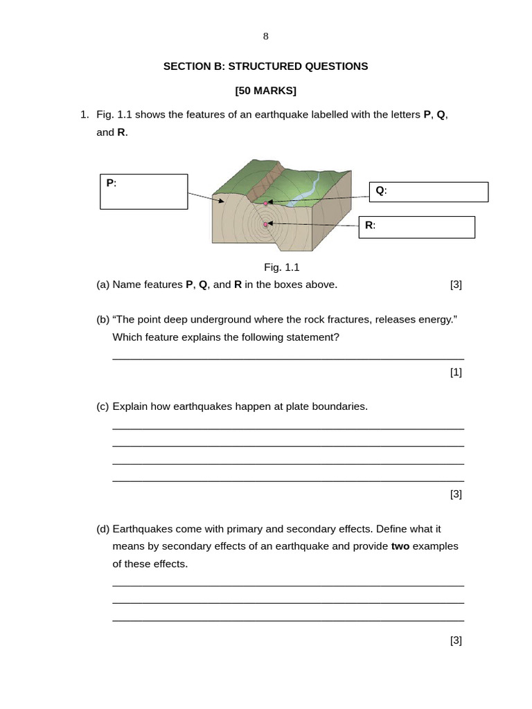 Year End Geo Y7 Section B | PDF | Climate | Physical Geography