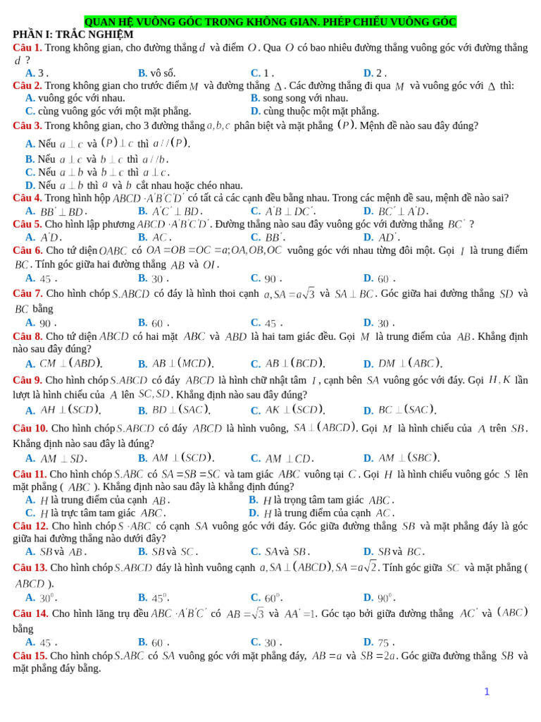 Toán On Tap Thi Giua Ki 2 | PDF