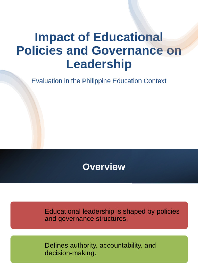 Evaluation of The Impact of Educational Policies | PDF | Governance ...