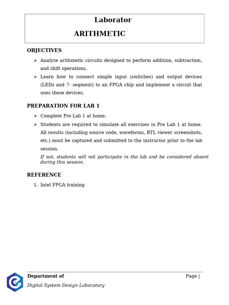 Lab 1 | PDF